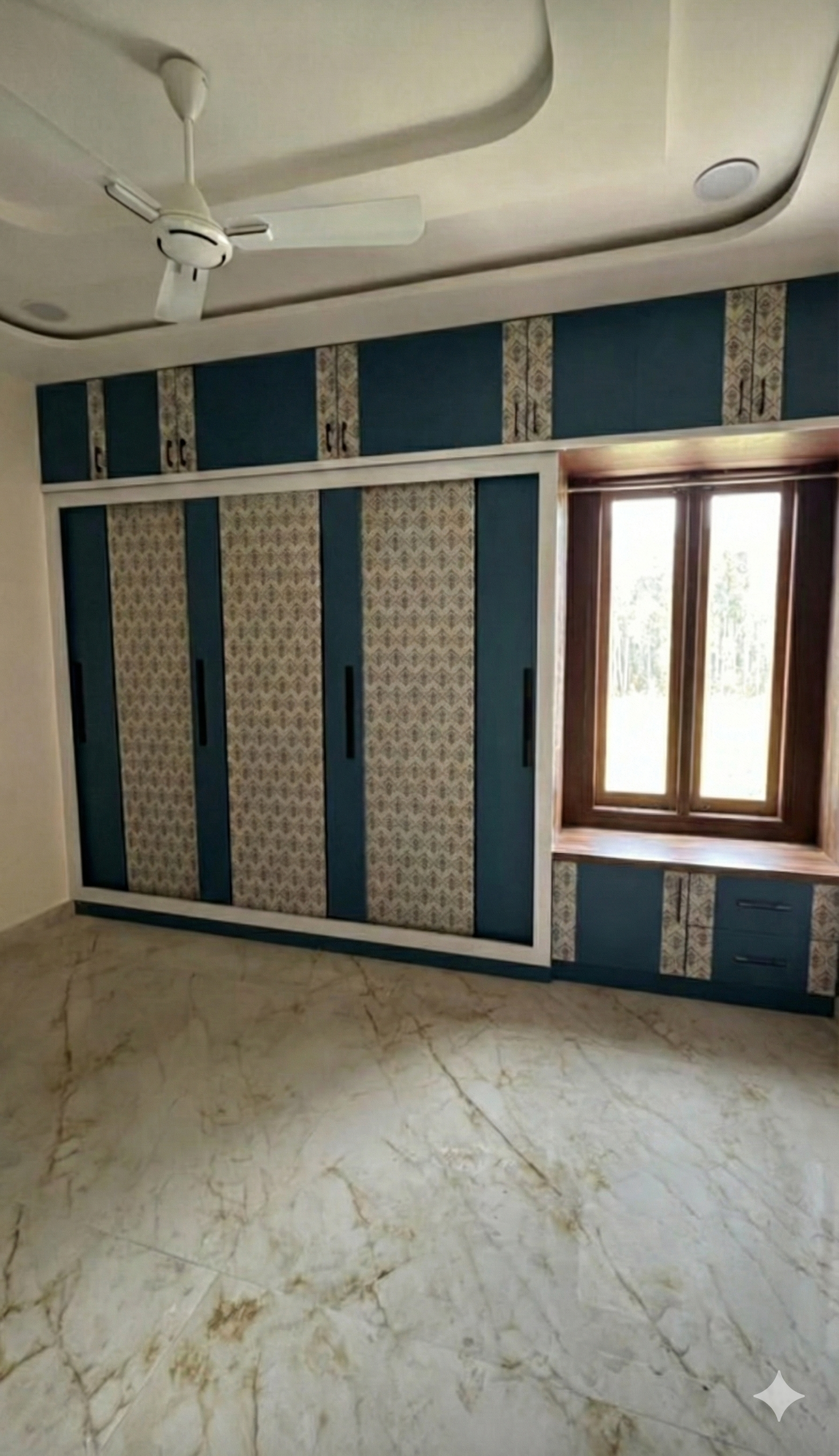 Sliding Wardrobe with Window Niche